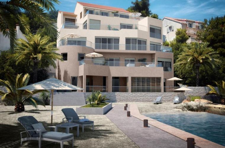 High View-A Seaside Villa With Huge Jacuzzi Račišće Eksteriør bilde